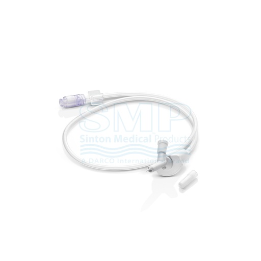 Swabable valve transfer set and patient-side tubing component